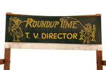 “ROUNDUP TIME T.V. DIRECTOR” CHILD’S TV CHAIR.