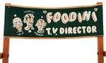 “FOODINI T.V. DIRECTOR” CHILD’S TV CHAIR.