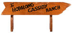 "HOPALONG CASSIDY RANCH" BUNKBEDS HEADBOARD.