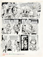 JACK DAVIS "MAD - THE MORON DOWNER JR. SHOW" COMPLETE & ORIGINAL STORY ART.