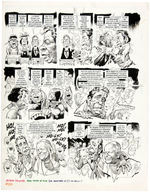 JACK DAVIS "MAD - THE MORON DOWNER JR. SHOW" COMPLETE & ORIGINAL STORY ART.