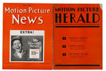 “M-G-M” SECTIONS IN 1928 “MOTION PICTURE NEWS” & 1931 “MOTION PICTURE HERALD” EXHIBITOR MAGAZINE PR.