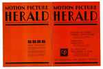 “MOTION PICTURE HERALD” 1931 AND 1932 EXHIBITOR MAGAZINE PAIR.