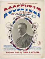 GROUP OF FOUR PIECES OF TEDDY ROOSEVELT SHEET MUSIC.