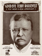 GROUP OF FOUR PIECES OF TEDDY ROOSEVELT SHEET MUSIC.