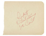 OTIS REDDING SIGNED AUTOGRAPH ALBUM PAGE.