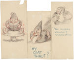 "SNOW WHITE AND THE SEVEN DWARFS" ORIGINAL & EARLY CONCEPT ART LOT.