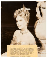 GRACE KELLY “TO CATCH A THIEF” 1955 NEWS SERVICE PHOTO.