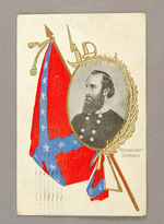 "STONEWALL JACKSON" 1908 USED AND CANCELLED POSTCARD.