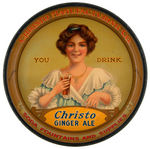 “CHRISTO GINGER ALE” SERVING TRAY .