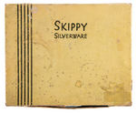 "SKIPPY SILVERWARE" SILVER-PLATED BOXED BABY PLATE/UTENSIL SET AND CUP.