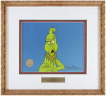 "HOW THE GRINCH STOLE CHRISTMAS" CHUCK JONES SIGNED & FRAMED ANIMATION PRODUCTION CEL.