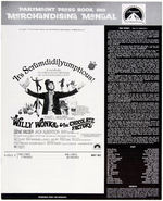 "WILLY WONKA AND THE CHOCOLATE FACTORY" MOVIE POSTER & PRESSBOOK.