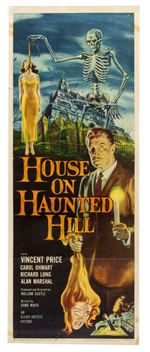 "HOUSE ON HAUNTED HILL" INSERT POSTER.