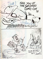 1975 SAN DIEGO COMIC-CON" SIGNED PROGRAM/JACK KIRBY 1987 SURPRISE BIRTHDAY PARTY BOOK WITH SKETCHES.