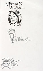 1975 SAN DIEGO COMIC-CON" SIGNED PROGRAM/JACK KIRBY 1987 SURPRISE BIRTHDAY PARTY BOOK WITH SKETCHES.