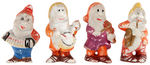 SNOW WHITE AND THE SEVEN DWARFS MUSICIAN SMALL SIZE BISQUE SET.