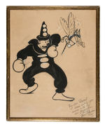 KOKO THE KLOWN ORIGINAL DRAWING BY MAX FLEISCHER.