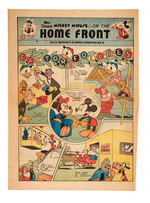 "WALT DISNEY'S HOME FRONT" WWII ERA PUBLICATION.