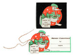 LONG-BILLED DONALD DUCK CHRISTMAS SEALS/GIFT TAG.