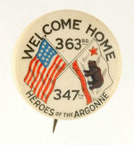 "WELCOME HOME HEROES OF THE ARGONNE."