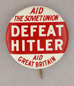 RARE PRE-PEARL "DEFEAT HITLER" LITHO.