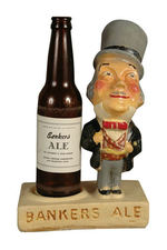 "BANKERS ALE" BOTTLE DISPLAY.