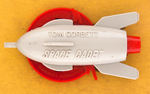 "TOM CORBETT SPACE CADET PIN-ON ROCKET-LITE" DISPLAY.