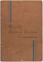 "WORLD SCIENCE FICTION CONVENTION" 1939 PROGRAM.