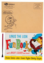 "LINUS THE LION FUN BOOK PROGRESSIVE PROOFS" SET & PREMIUM BOOK.