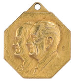 JOHNSON AND HUMPHREY JUGATE OCTAGONAL INAUGURATION MEDALLION.