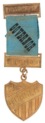 MICHIGAN 1890 MINIATURE "GOVERNOR" RIBBON FOR TURNER.