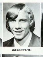 FOOTBALL HALL OF FAMER JOE MONTANA 1974 HIGH SCHOOL YEARBOOK.