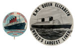 PAIR OF CLASSIC OCEAN LINER BUTTONS.