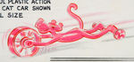 PINK PANTHER "TURBO CAT CAR" CEREAL BOX BACK PROTOTYPE ART.