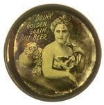 "DRINK GOLDEN GRAIN BELT BEER" RARE HOLD TO LIGHT POCKET MIRROR.