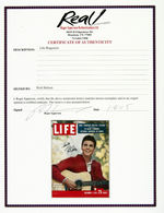 RICK NELSON SIGNED "LIFE" MAGAZINE.