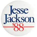 "JESSE JACKSON '88" 6" HOPEFUL CAMPAIGN BUTTON