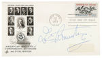 LOUIS ARMSTRONG SIGNED FIRST DAY COVER.