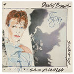 DAVID BOWIE SIGNED "SCARY MONSTERS" LP ALBUM COVER.