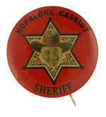 "HOPALONG CASSIDY-SHERIFF" GRAPHIC DESIGN.