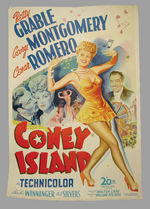 "CONEY ISLAND" PAPER-MOUNTED POSTER.