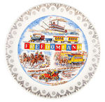 "FREEDOMLAND" AMUSEMENT PARK SOUVENIR PLATE.