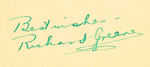"THE ADVENTURES OF ROBIN HOOD" STAR RICHARD GREENE SIGNED PAIR.