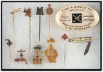 CONSUMER AND INDUSTRIAL PRODUCTS EARLY STICKPINS AND FIGURAL ADVERTISING SPECIALTY ITEMS.