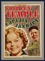 SHIRLEY TEMPLE "CAPTAIN JANUARY" MINIATURE WINDOW CARD.