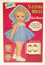 "SLEEPING DOLLS BY QUEEN HOLDEN" PAPERDOLL BOOK.