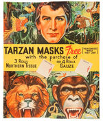 "TARZAN" PREMIUM MASK SET STORE SIGN.