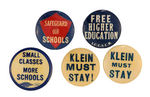 FREE SPEECH/RED SCARE 1940s BROOKLYN COLLEGE AND CITY COLLEGE OF NY BUTTON COLLECTION.