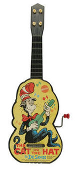 "THE CAT IN THE HAT BY DR. SEUSS" MUSICAL TOY GUITAR BY MATTEL.